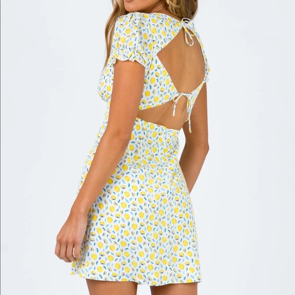 NWT KASEY MINI DRESS YELLOW MULTI